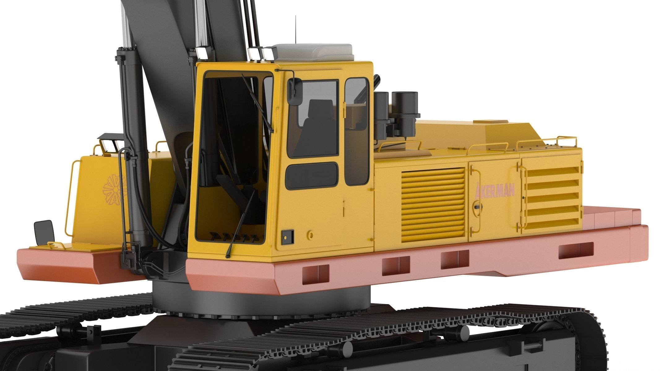 Akerman H25D Backhoe Excavator 3D model_14