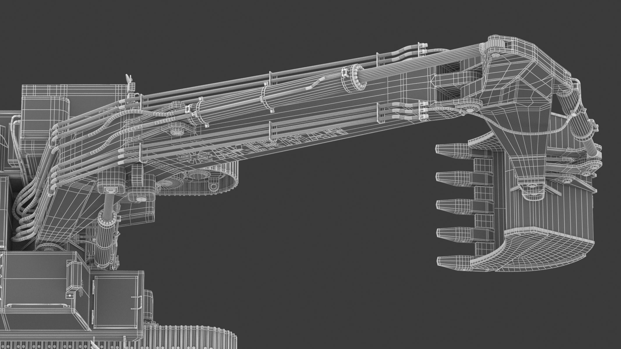 Akerman H25D Backhoe Excavator 3D model_40