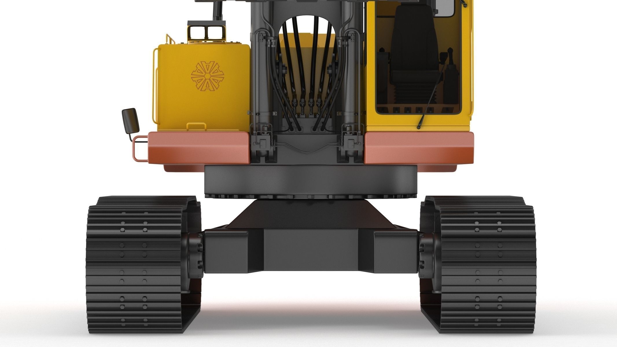 Akerman H25D Backhoe Excavator 3D model_15