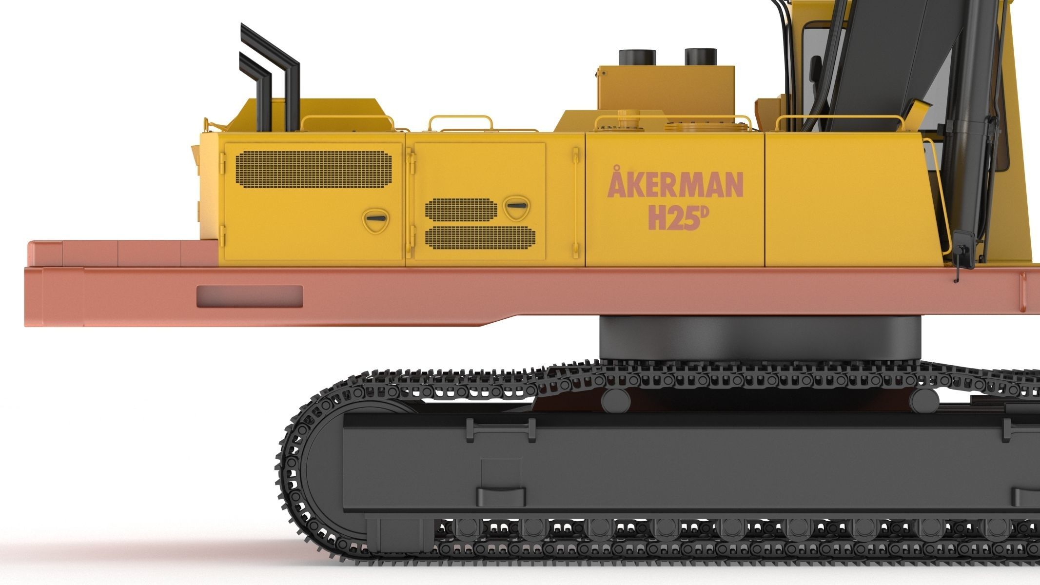Akerman H25D Backhoe Excavator 3D model_17