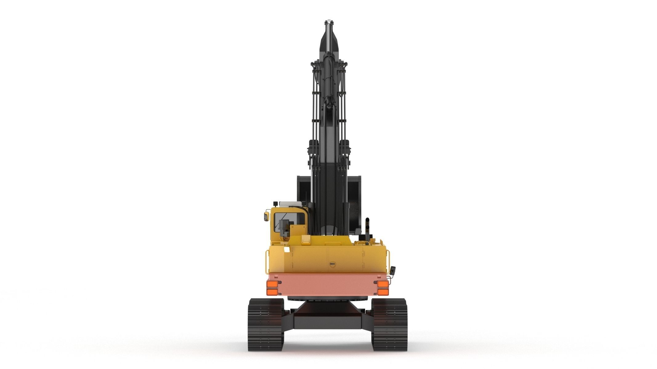 Akerman H25D Backhoe Excavator 3D model_1