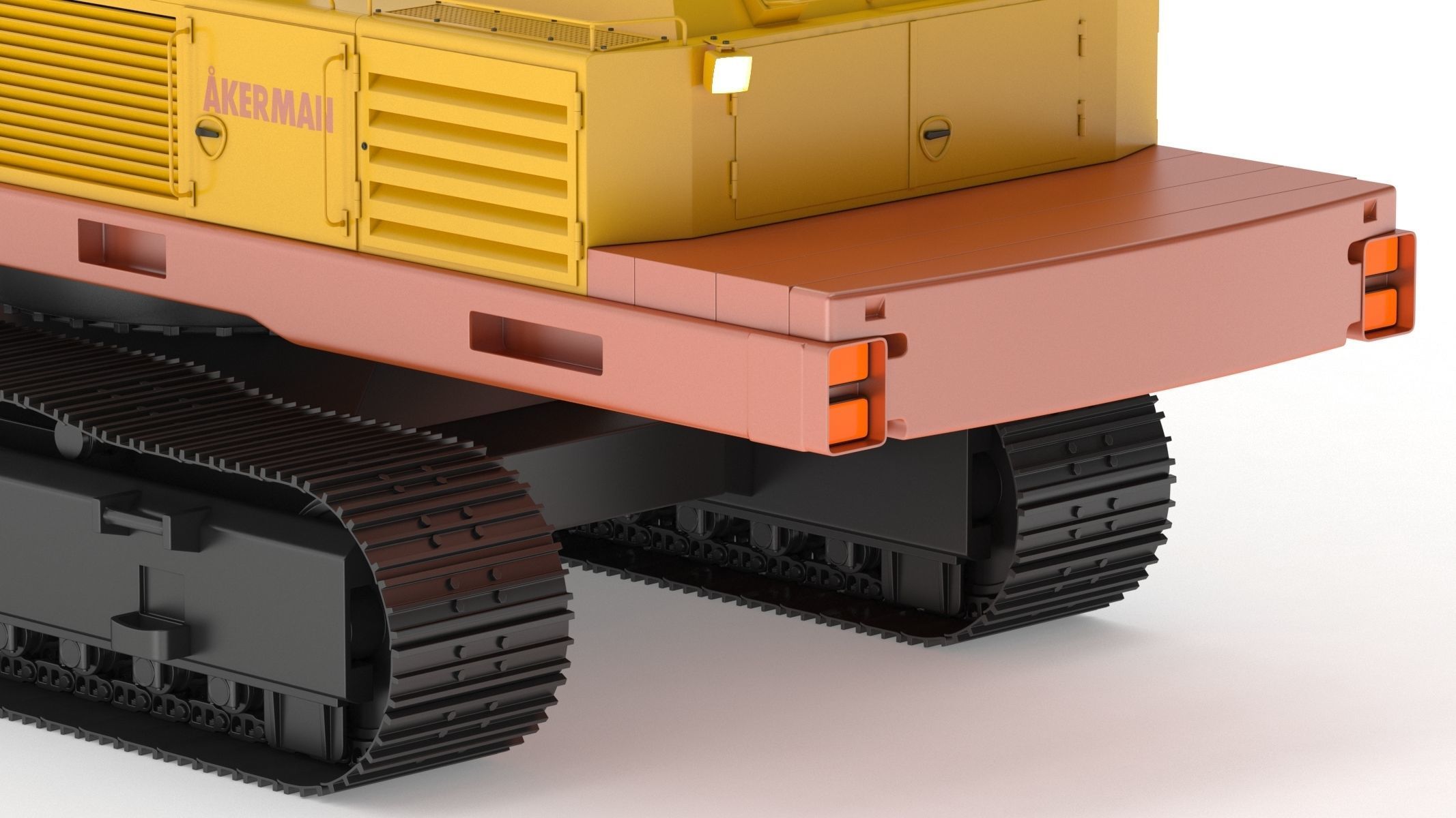 Akerman H25D Backhoe Excavator 3D model_12