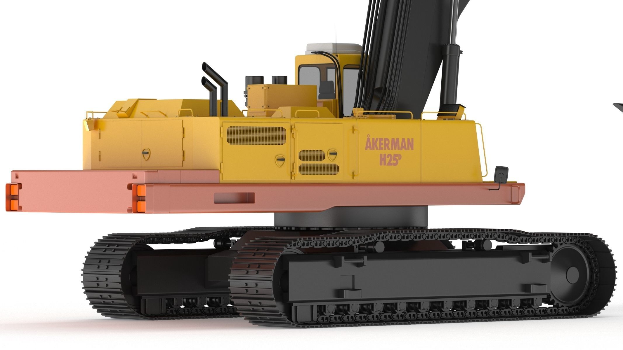 Akerman H25D Backhoe Excavator 3D model_10