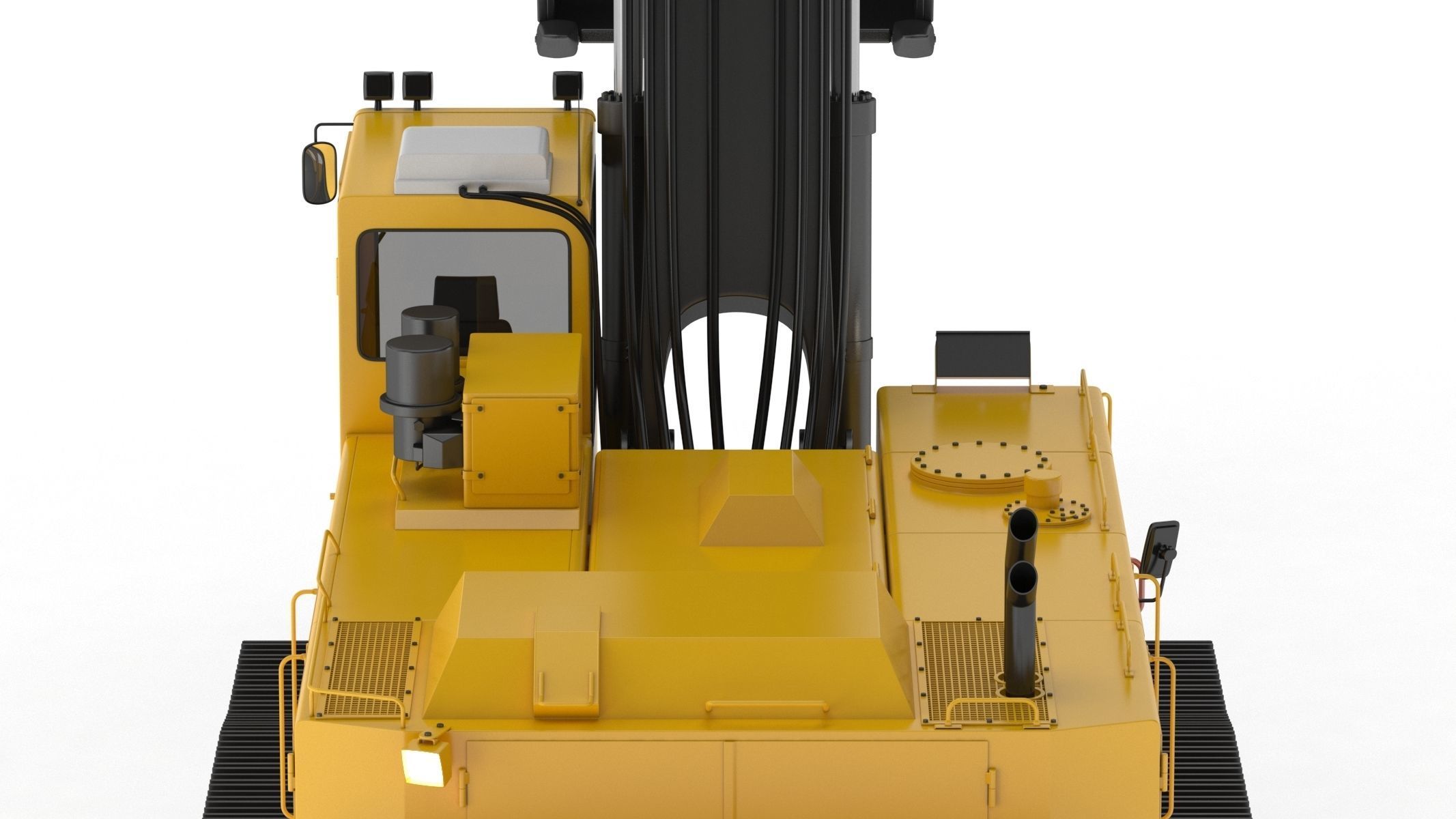 Akerman H25D Backhoe Excavator 3D model_11