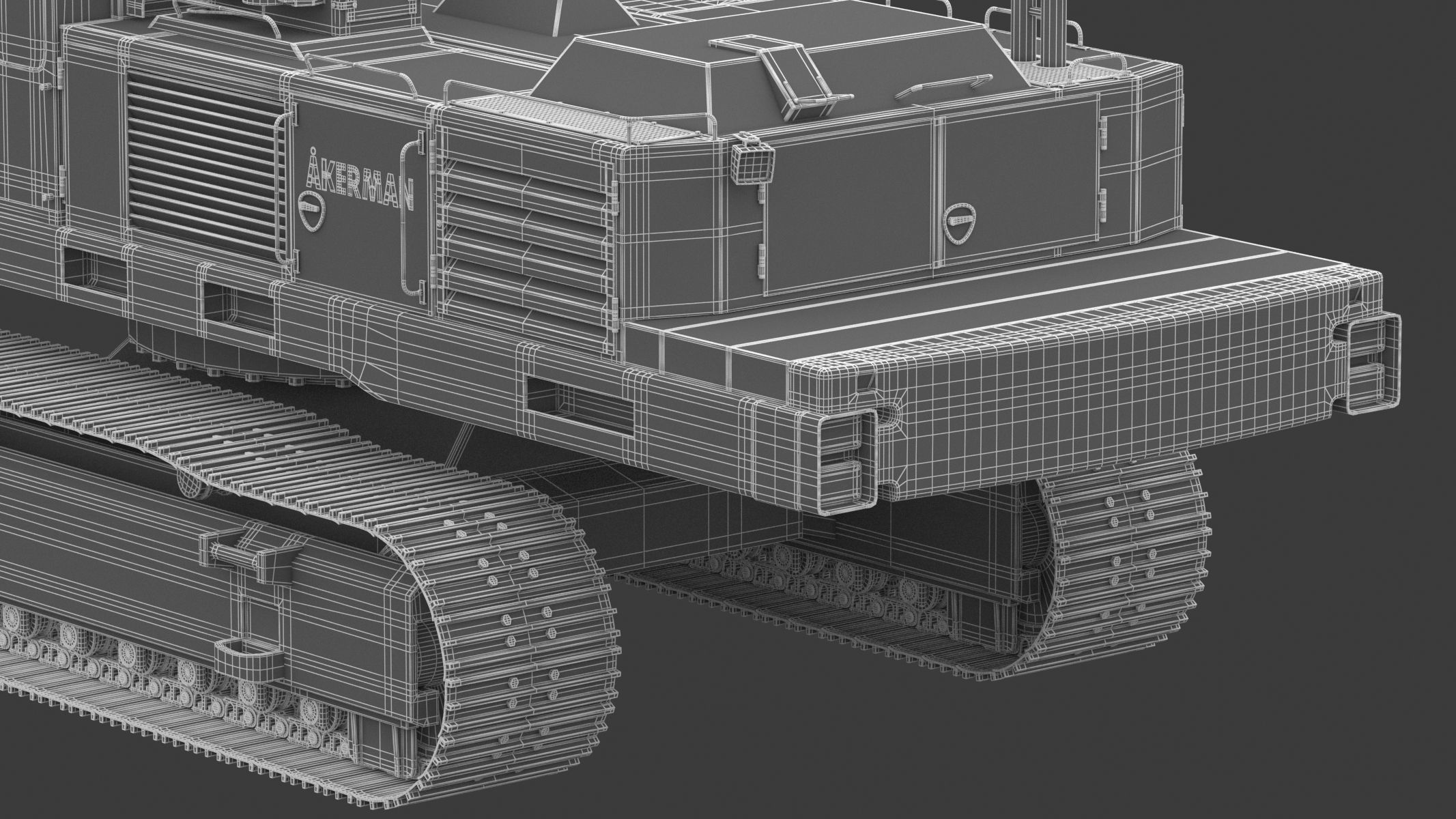 Akerman H25D Backhoe Excavator 3D model_33