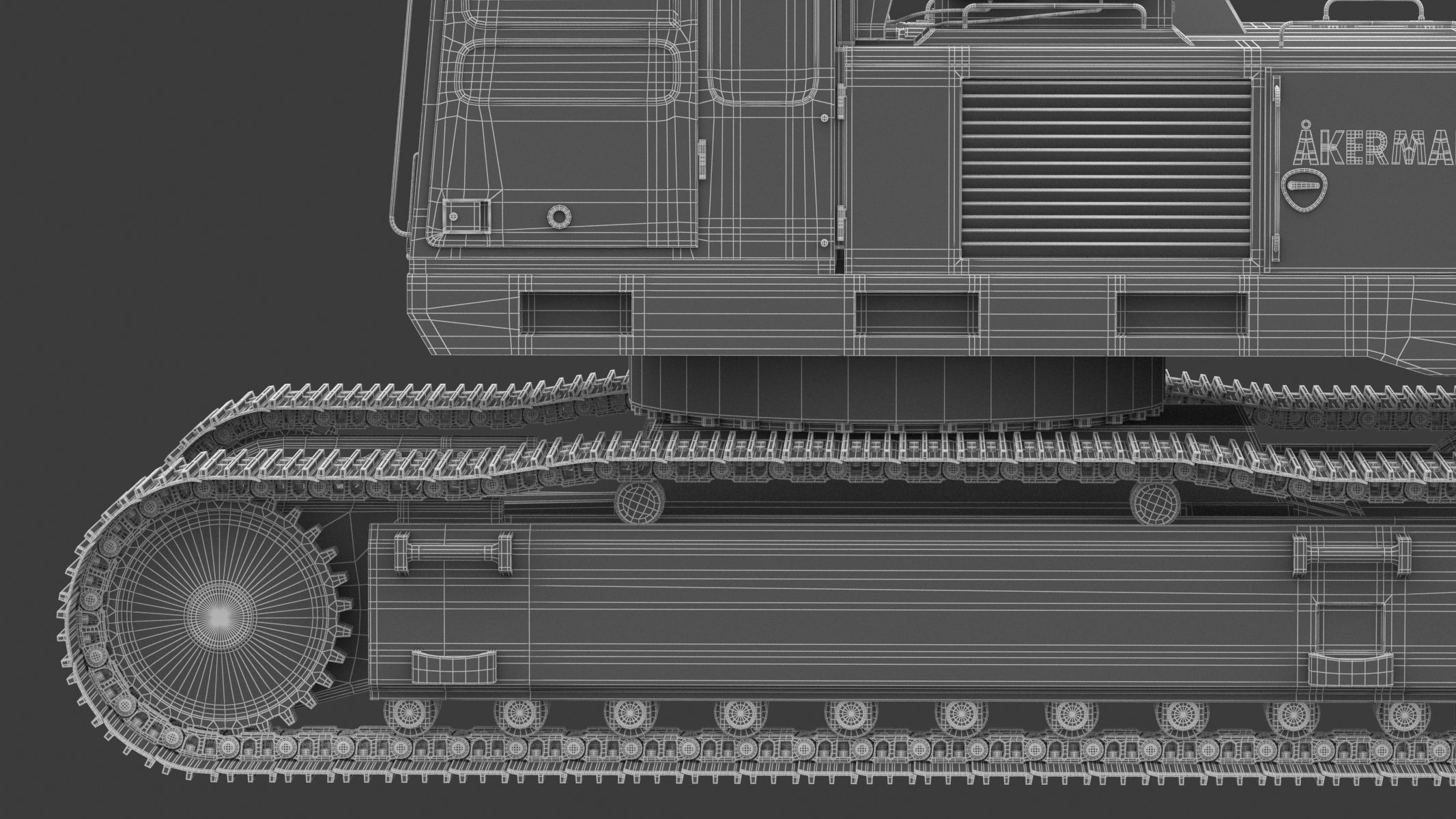 Akerman H25D Backhoe Excavator 3D model_34