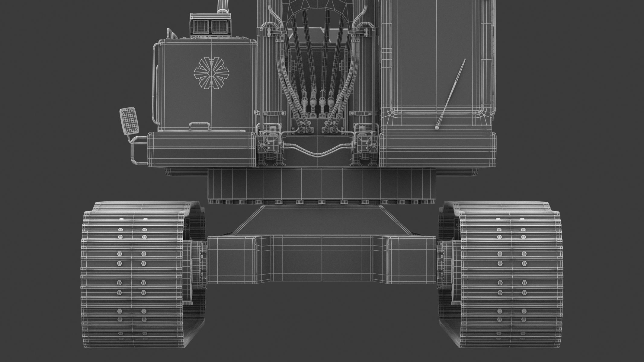 Akerman H25D Backhoe Excavator 3D model_36
