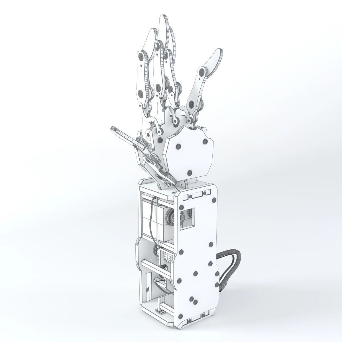 Industrial Robotic Arm Bionic Robot 3D model_2