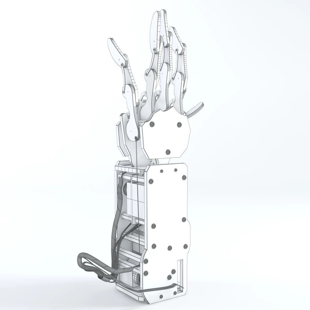 Industrial Robotic Arm Bionic Robot 3D model_5