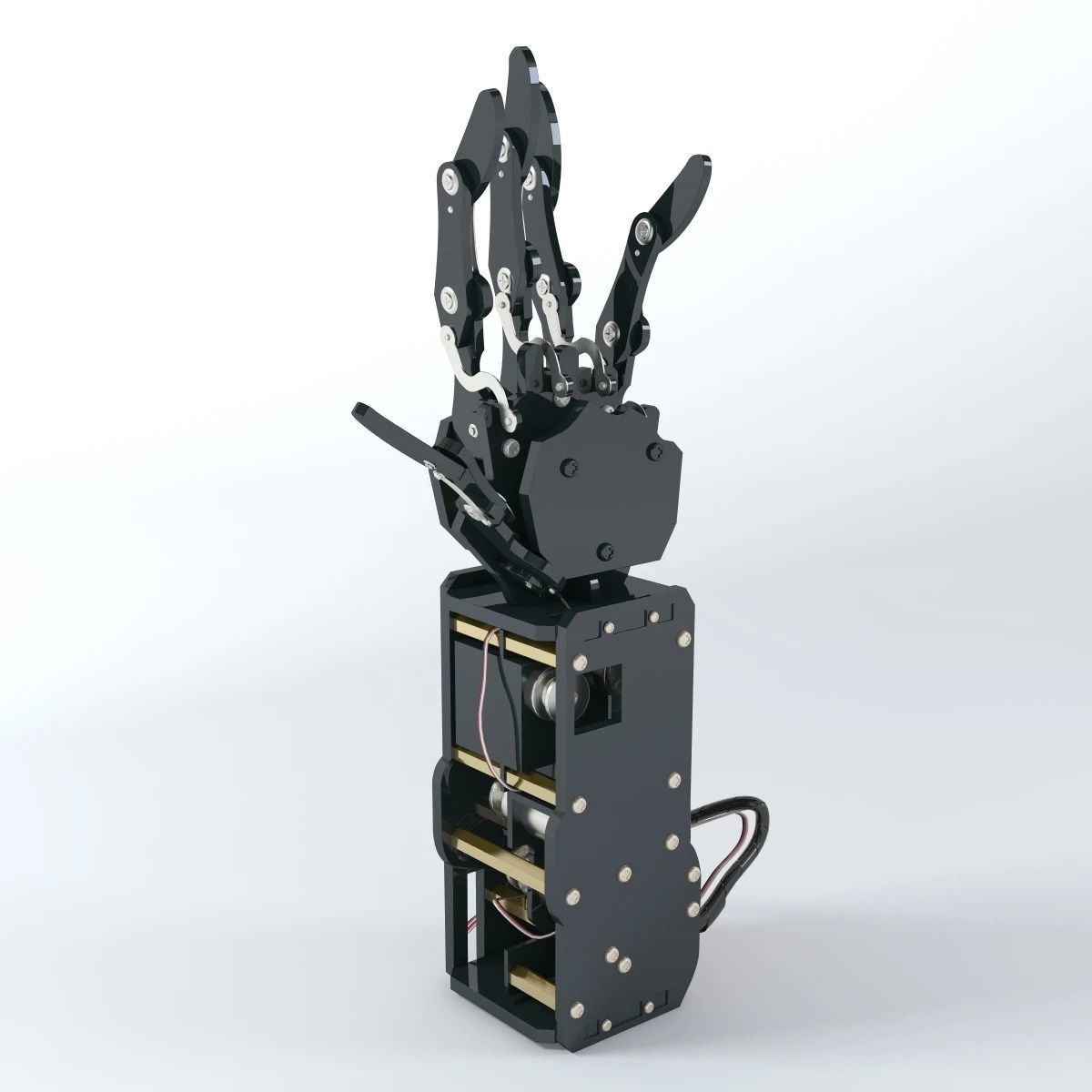 Industrial Robotic Arm Bionic Robot 3D model_1