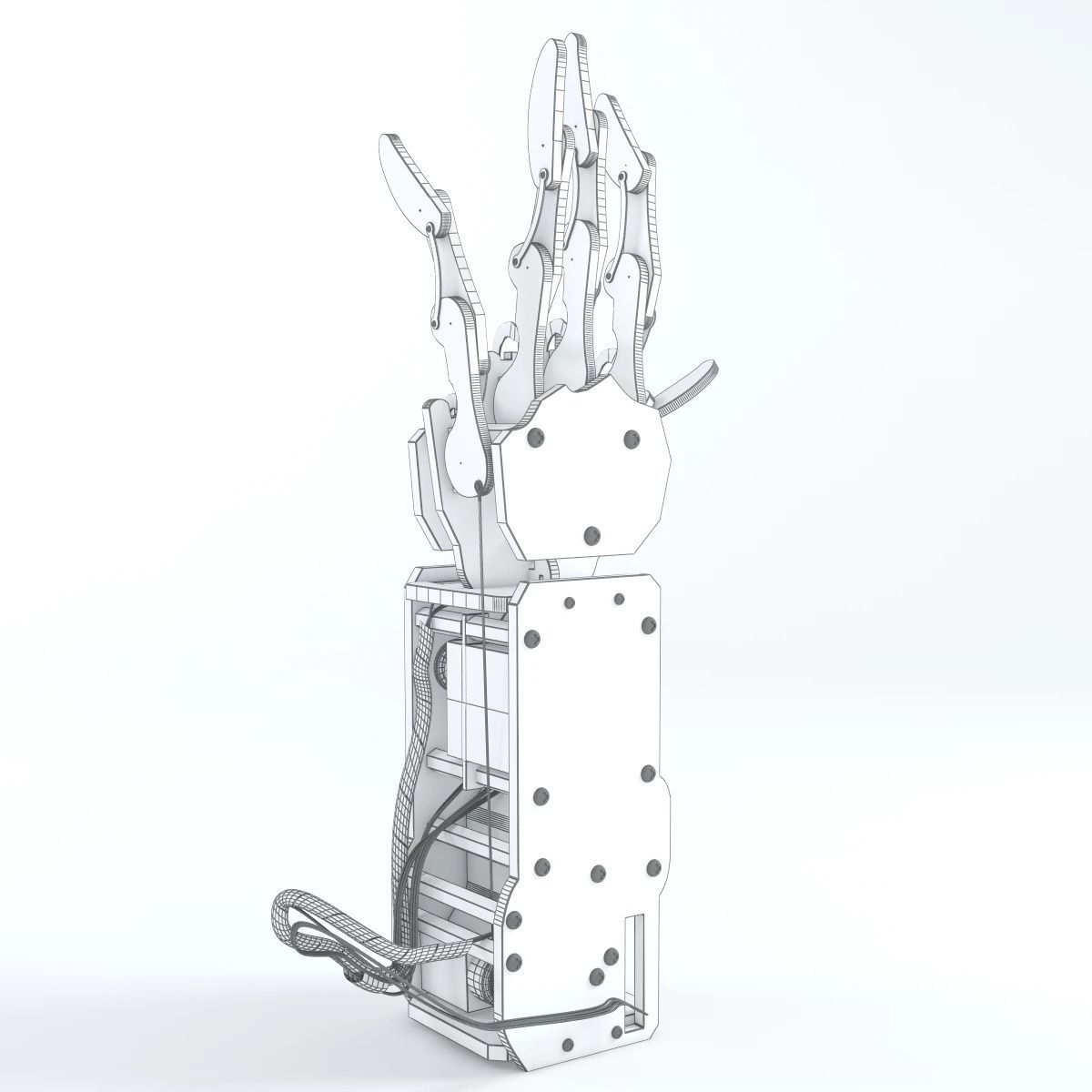 Industrial Robotic Arm Bionic Robot 3D model_6