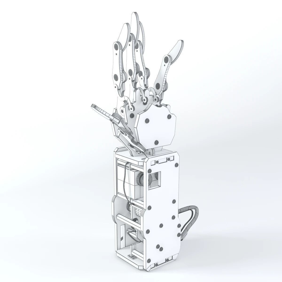 Industrial Robotic Arm Bionic Robot 3D model_3