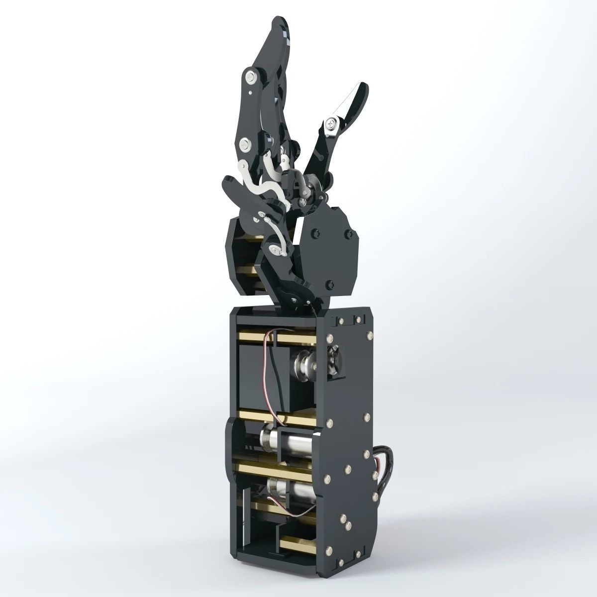 Industrial Robotic Arm Bionic Robot 3D model_11