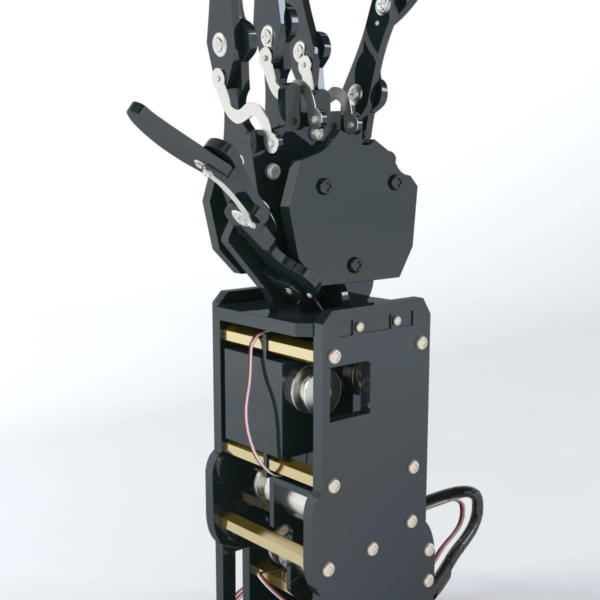 Industrial Robotic Arm Bionic Robot 3D model_9