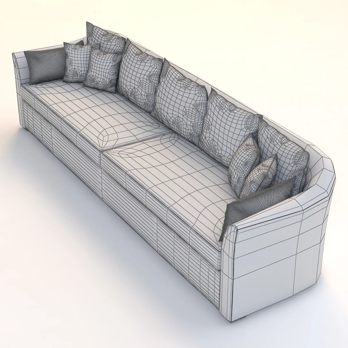 Holly Hunt Villa Sofa 3D model_4