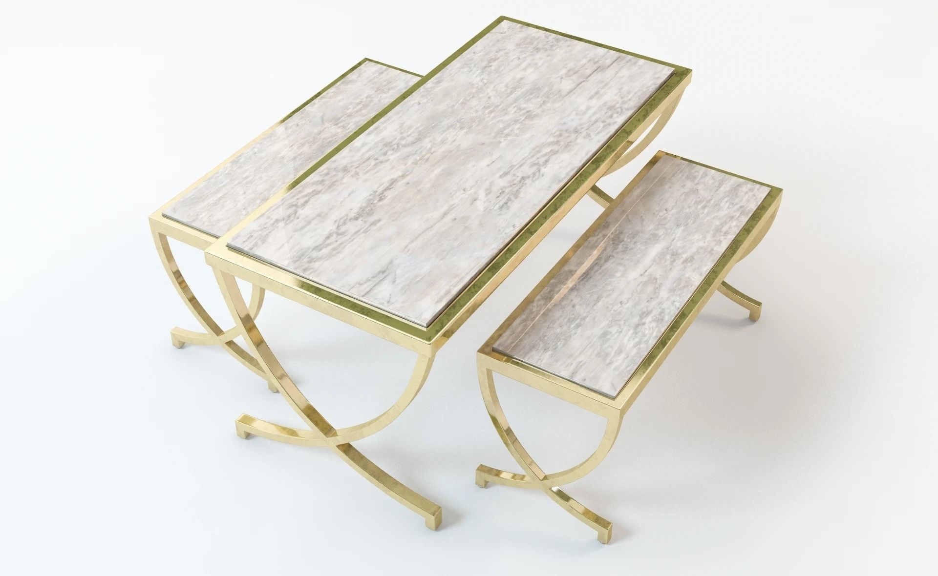 Haviland Bunching Table With Seating 3D model_3