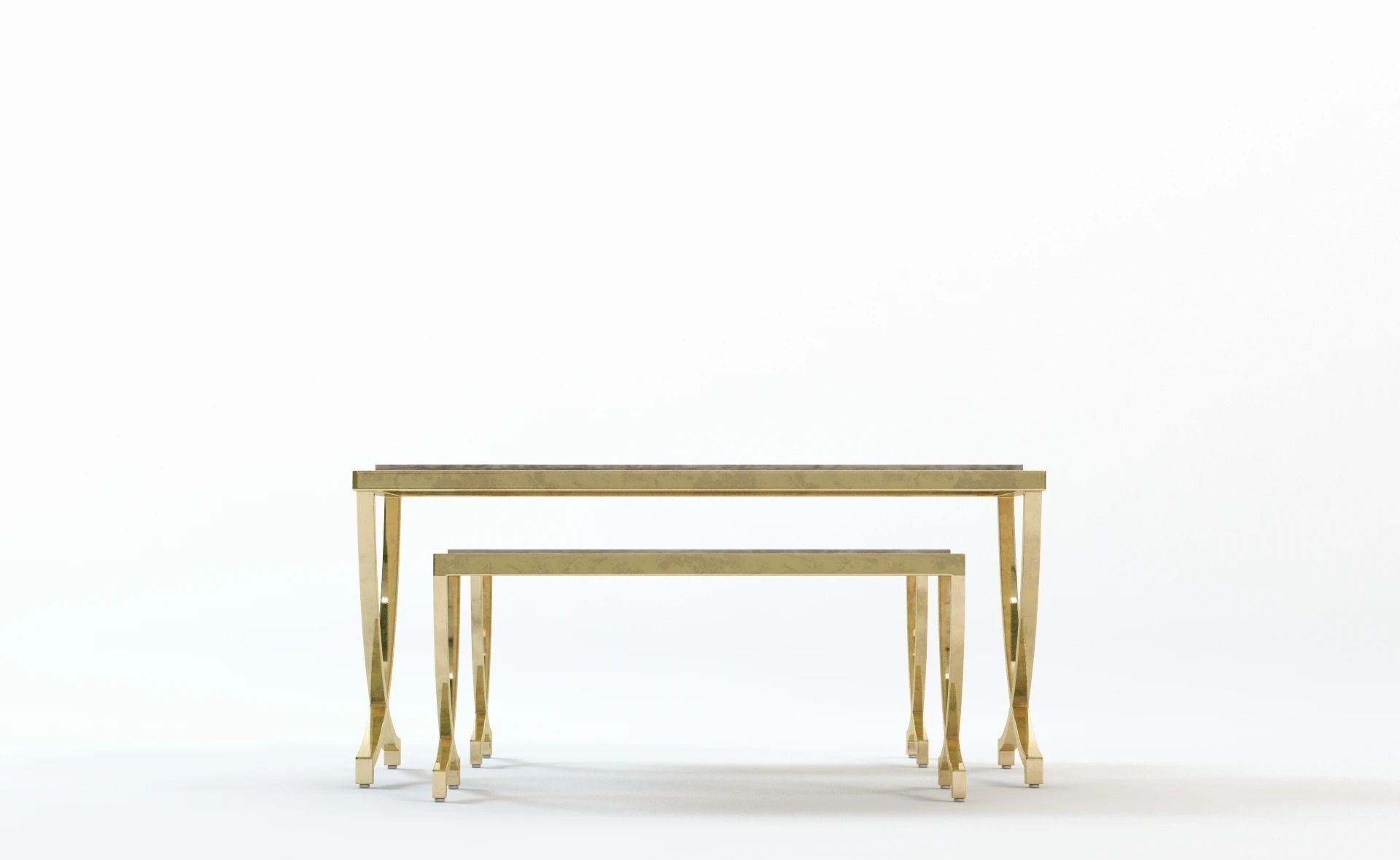 Haviland Bunching Table With Seating 3D model_1