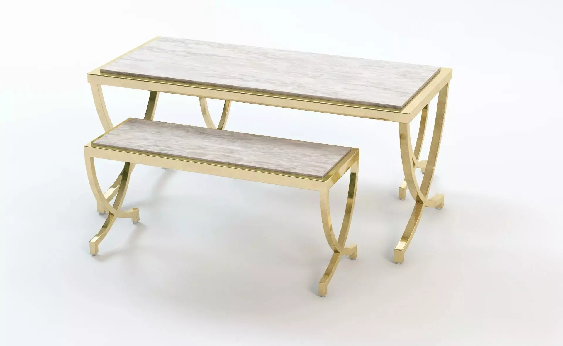 Haviland Bunching Table With Seating 3D model_0