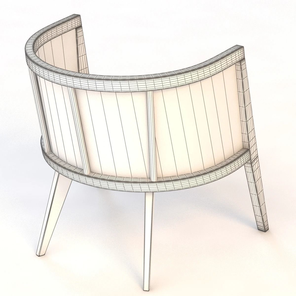Harvey Probber Lounge Chair 3D model_7