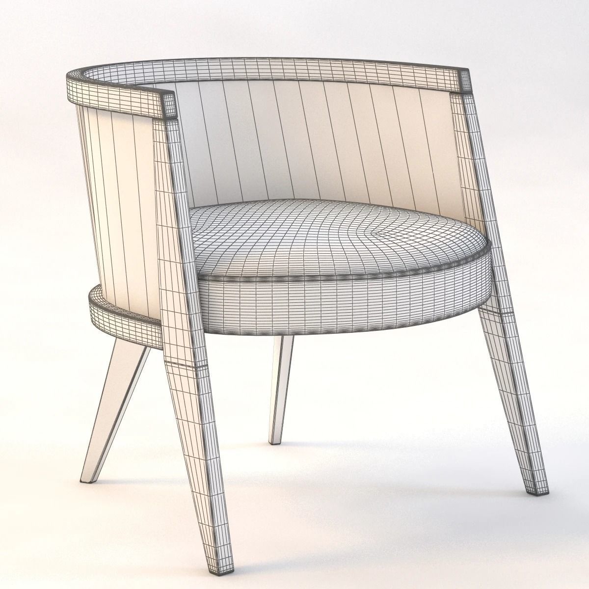 Harvey Probber Lounge Chair 3D model_1