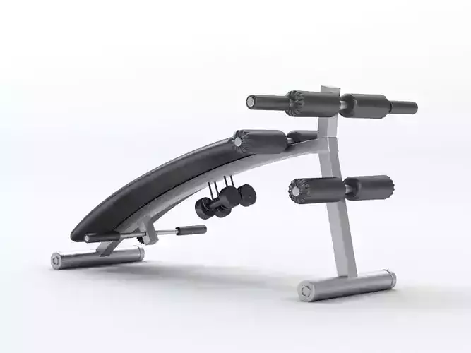 Gym workout bench 3D model