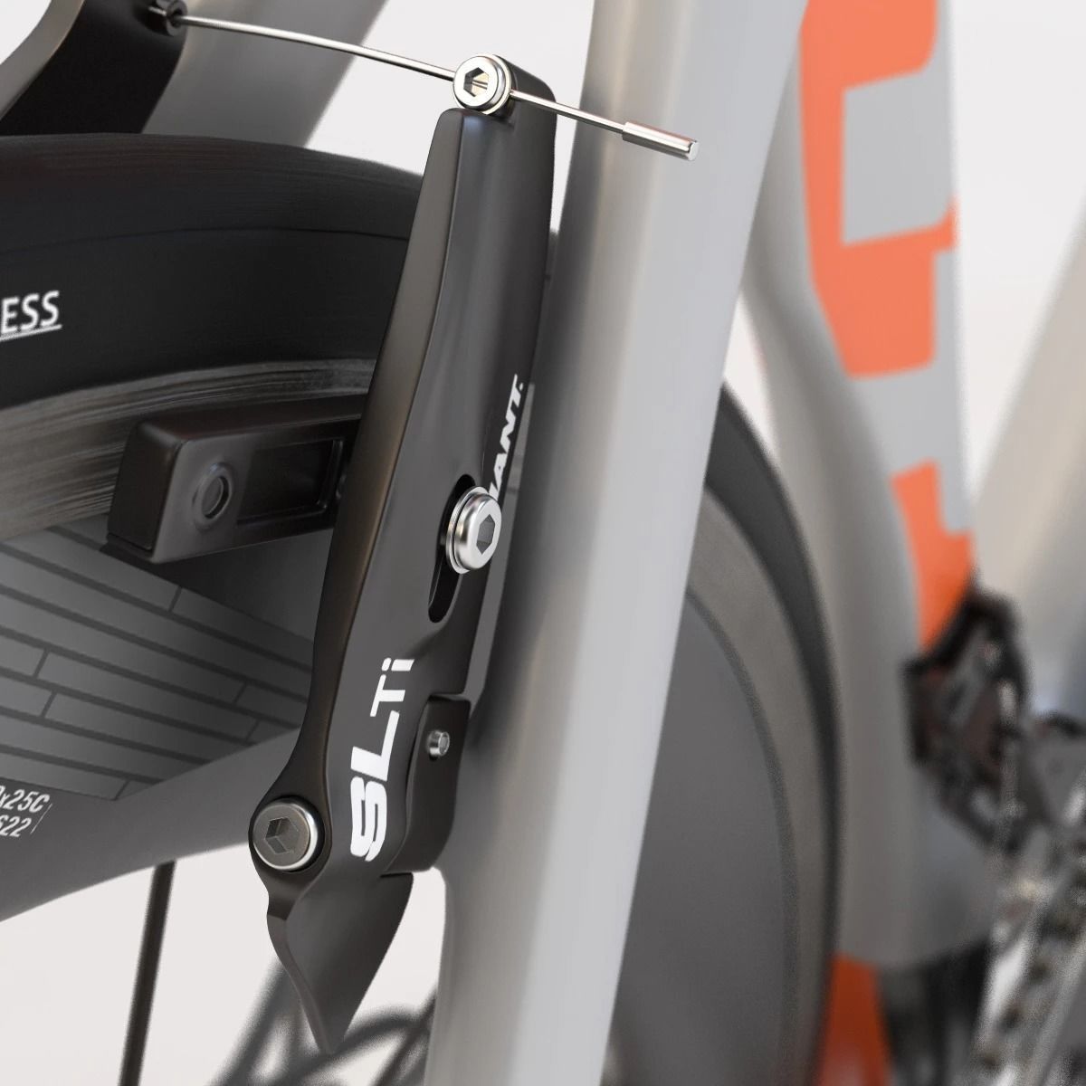 Giant Propel Advanced Sl-2 Orange Grey Black Sprinter Bicycle 3D model_17