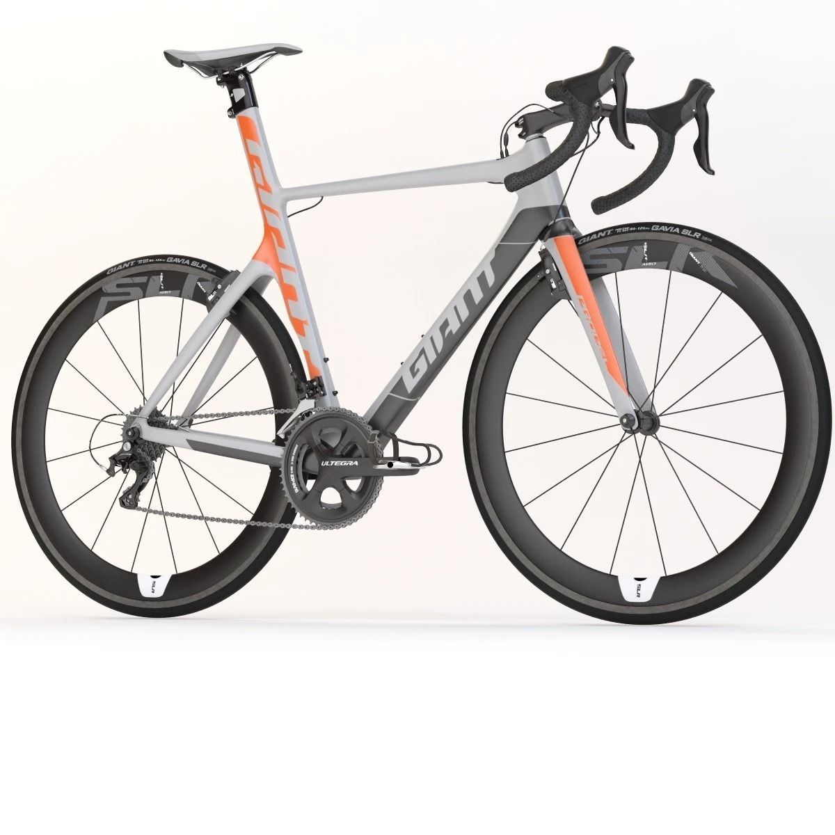 Giant Propel Advanced Sl-2 Orange Grey Black Sprinter Bicycle 3D model_10