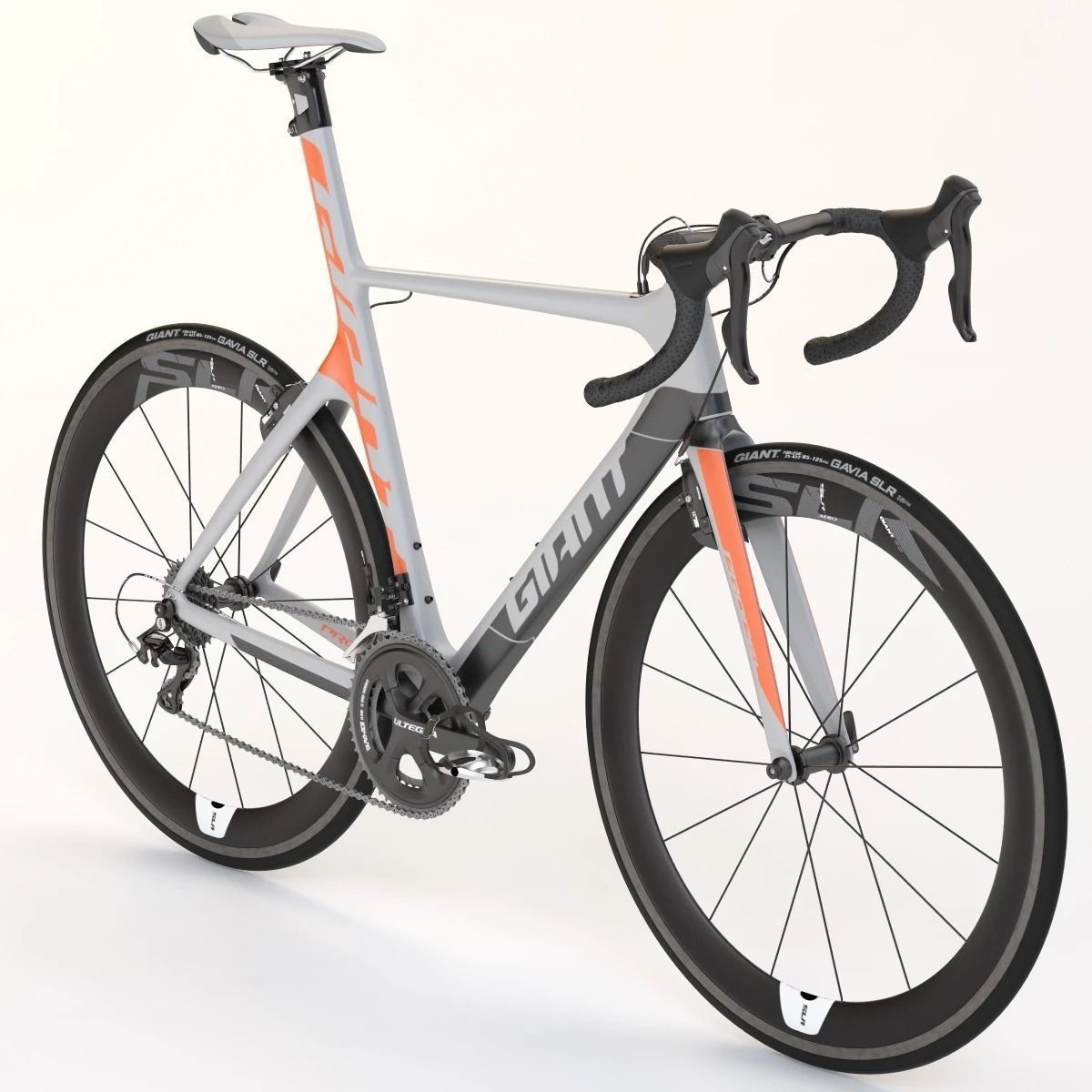 Giant Propel Advanced Sl-2 Orange Grey Black Sprinter Bicycle 3D model_3