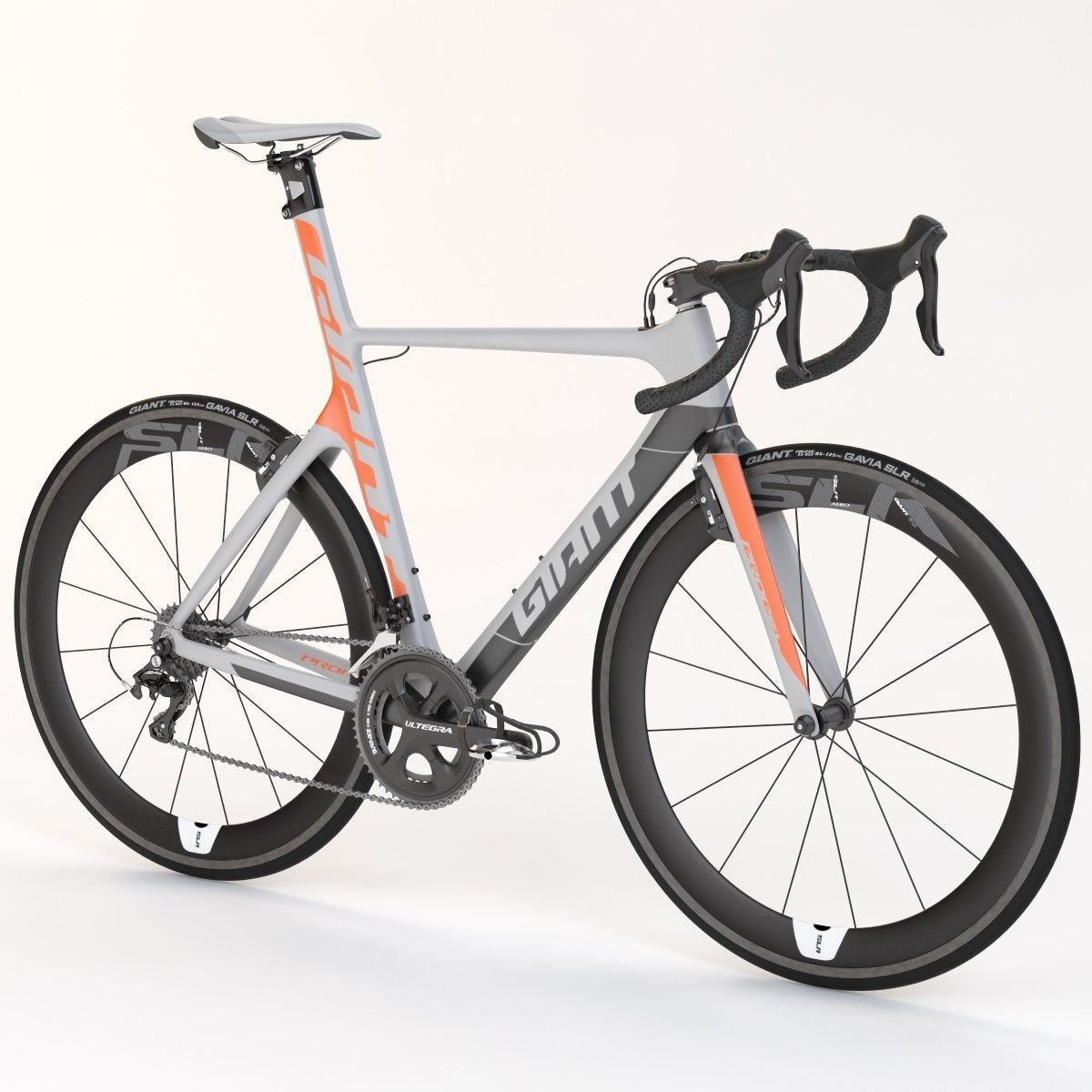 Giant Propel Advanced Sl-2 Orange Grey Black Sprinter Bicycle 3D model_30