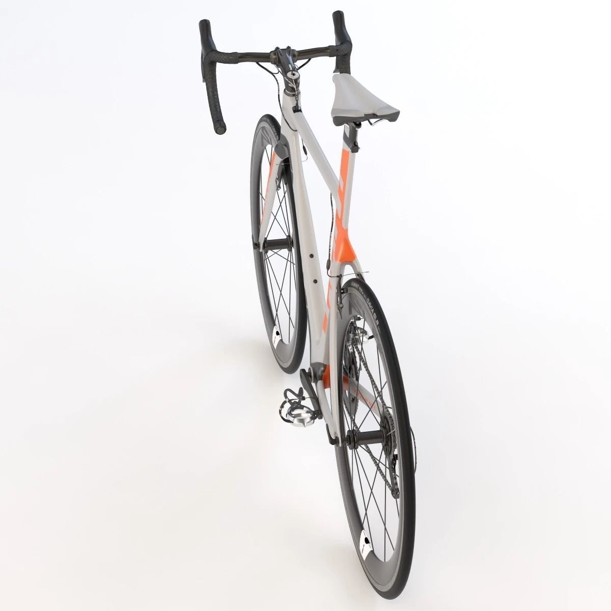 Giant Propel Advanced Sl-2 Orange Grey Black Sprinter Bicycle 3D model_8