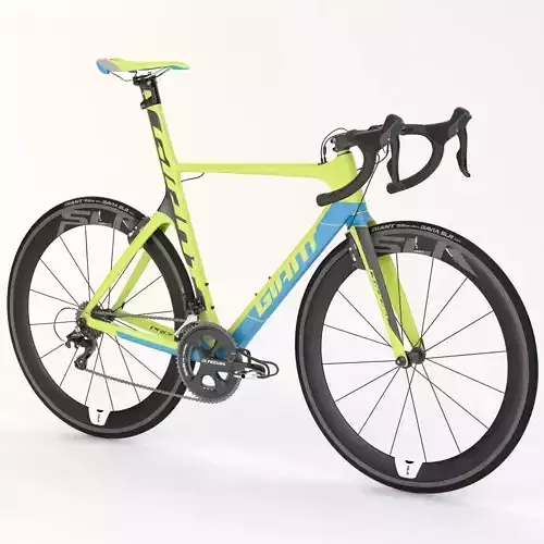 Giant Propel Advanced Sl-2 Green-Blue Sprinter Bicycle 3D model