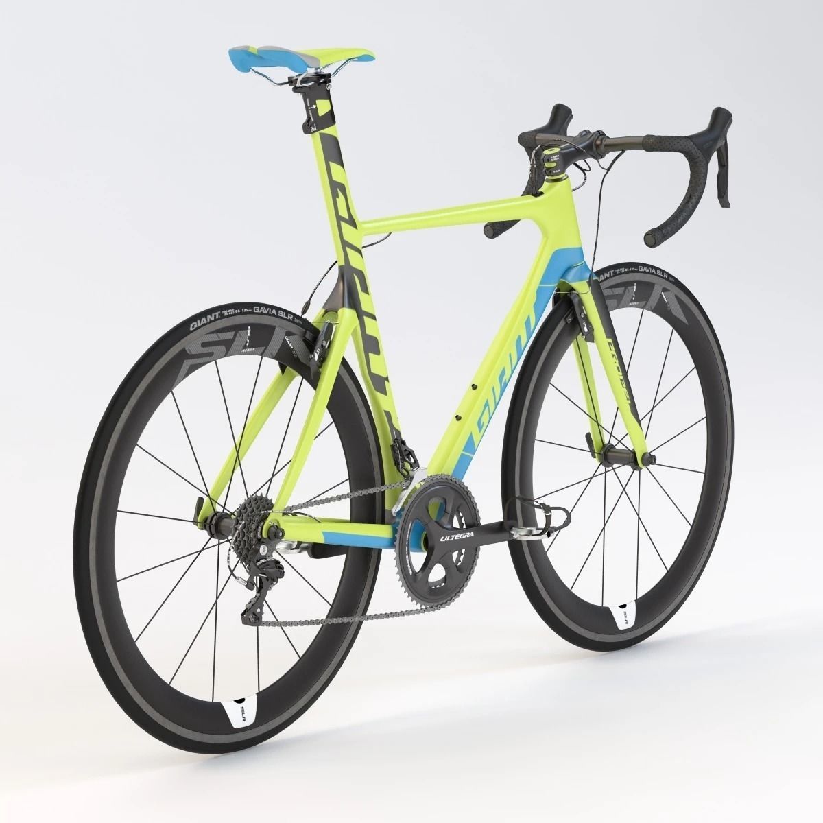 Giant Propel Advanced Sl-2 Green-Blue Sprinter Bicycle 3D model_9