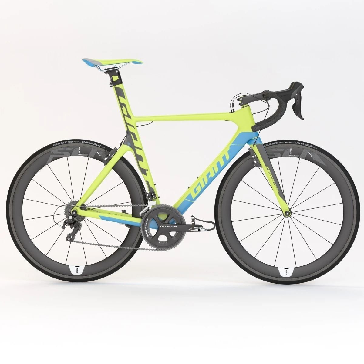 Giant Propel Advanced Sl-2 Green-Blue Sprinter Bicycle 3D model_2