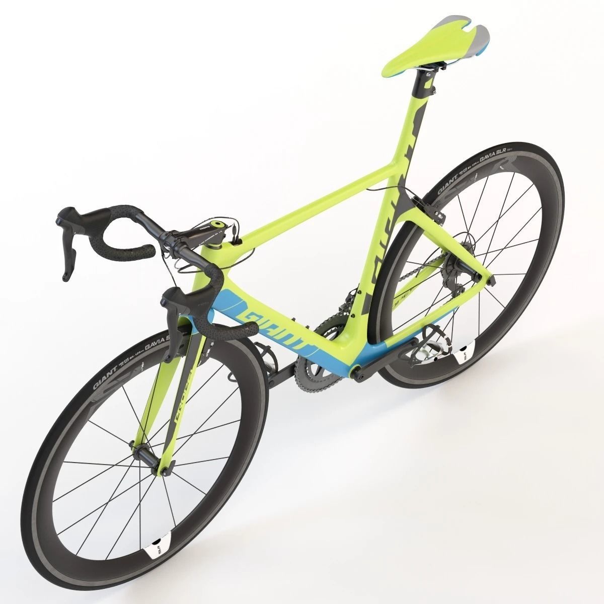 Giant Propel Advanced Sl-2 Green-Blue Sprinter Bicycle 3D model_6