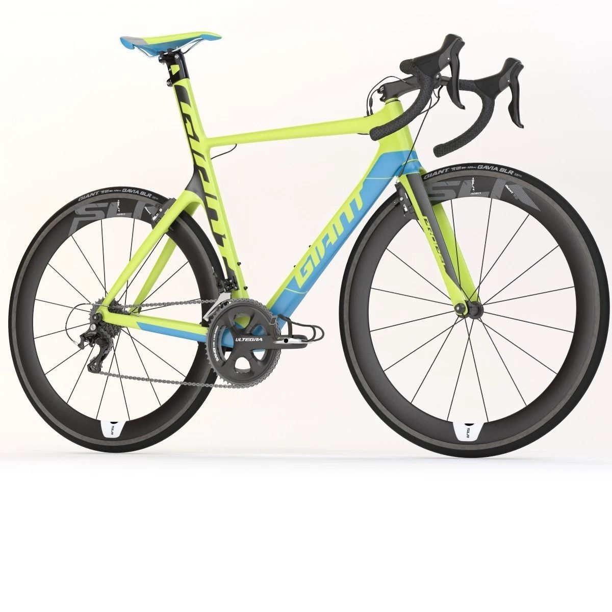 Giant Propel Advanced Sl-2 Green-Blue Sprinter Bicycle 3D model_10