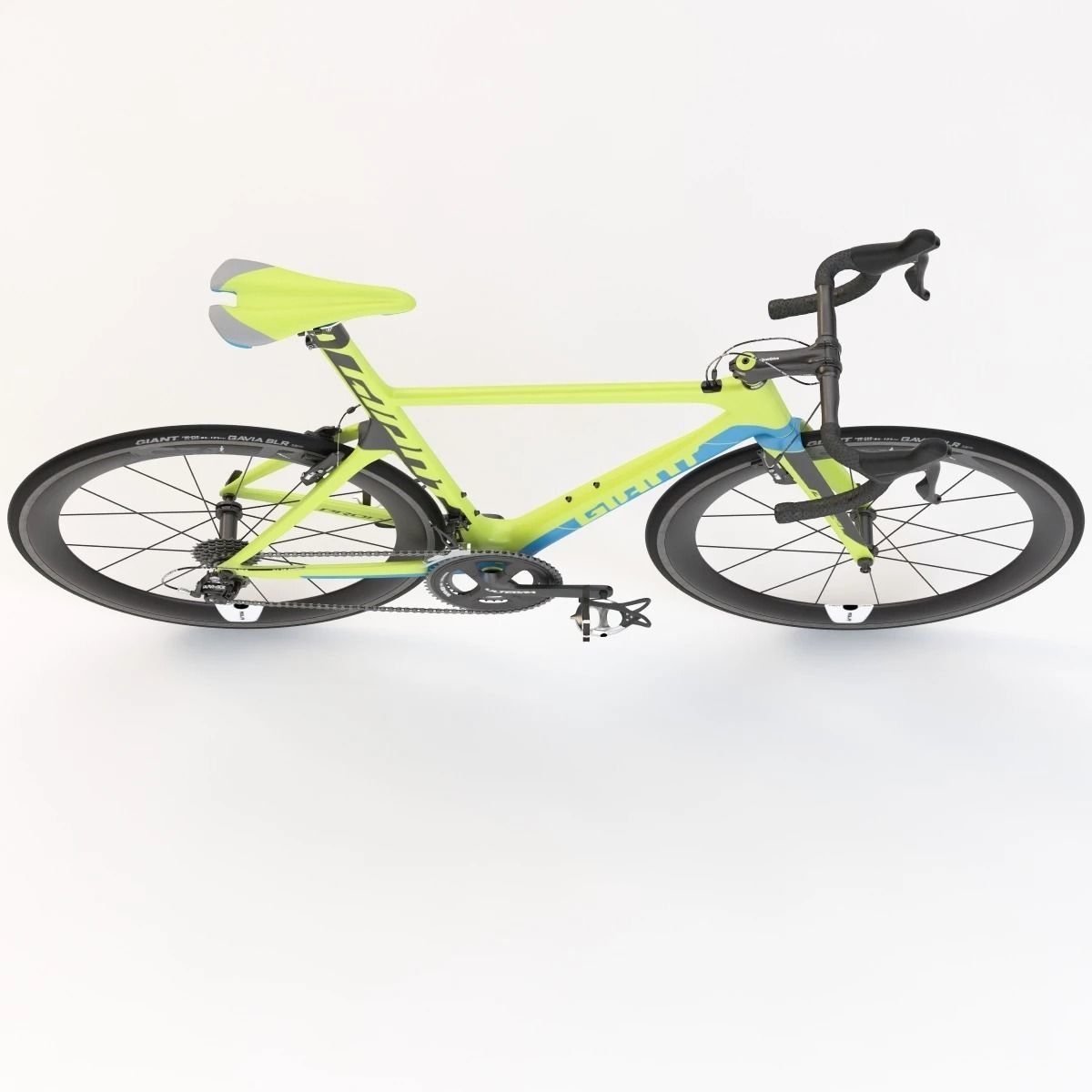 Giant Propel Advanced Sl-2 Green-Blue Sprinter Bicycle 3D model_4