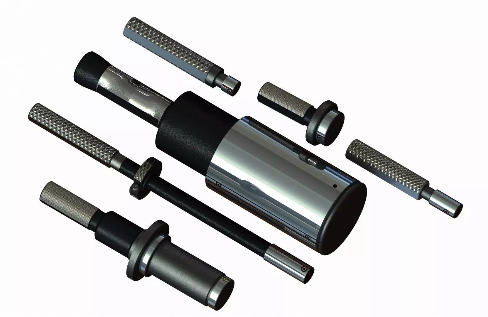 Standard Air Plug Gauges Sets for Measuring Range Up To 75 mm 3D model_0