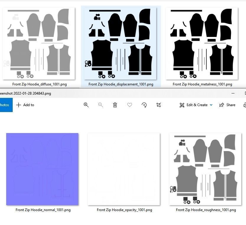 Front Zip Hoodie 3d Model 3D model_2