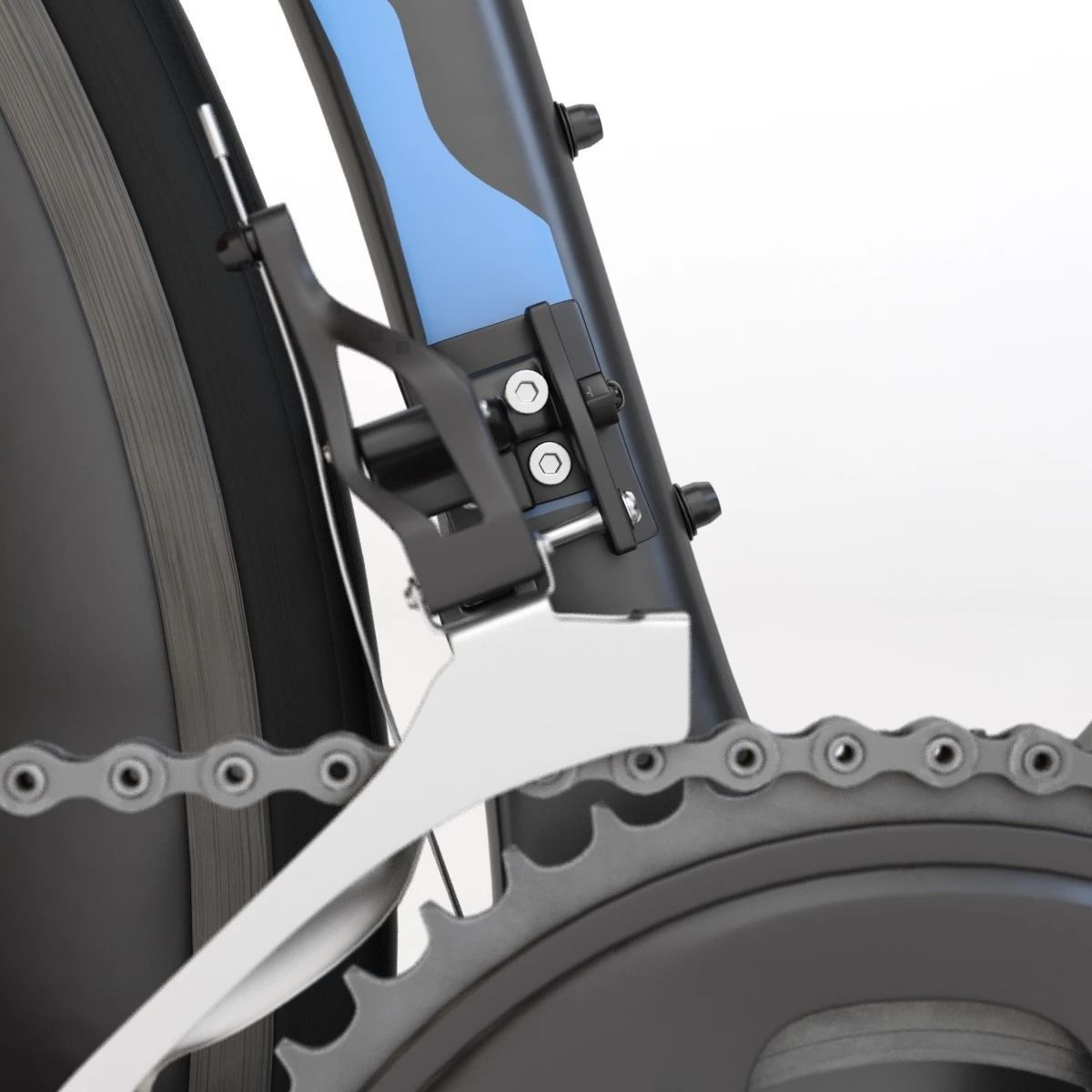 Giant Propel Advanced Sl-2 Blue-Ash Lightweight Sprinter Bicycle 3D model_13