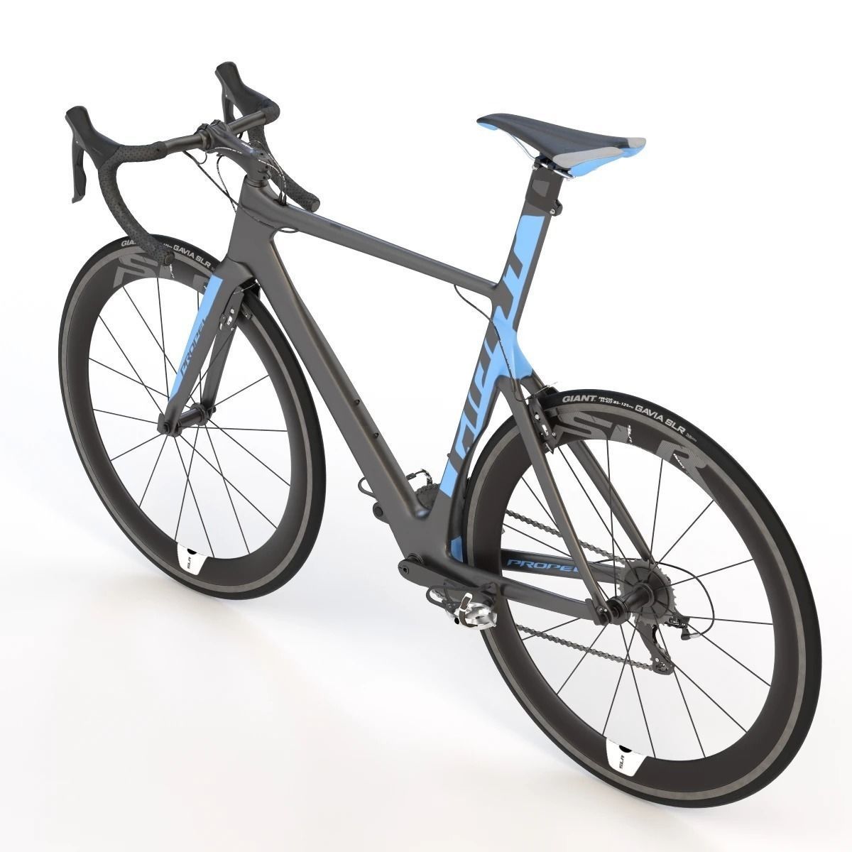Giant Propel Advanced Sl-2 Blue-Ash Lightweight Sprinter Bicycle 3D model_2