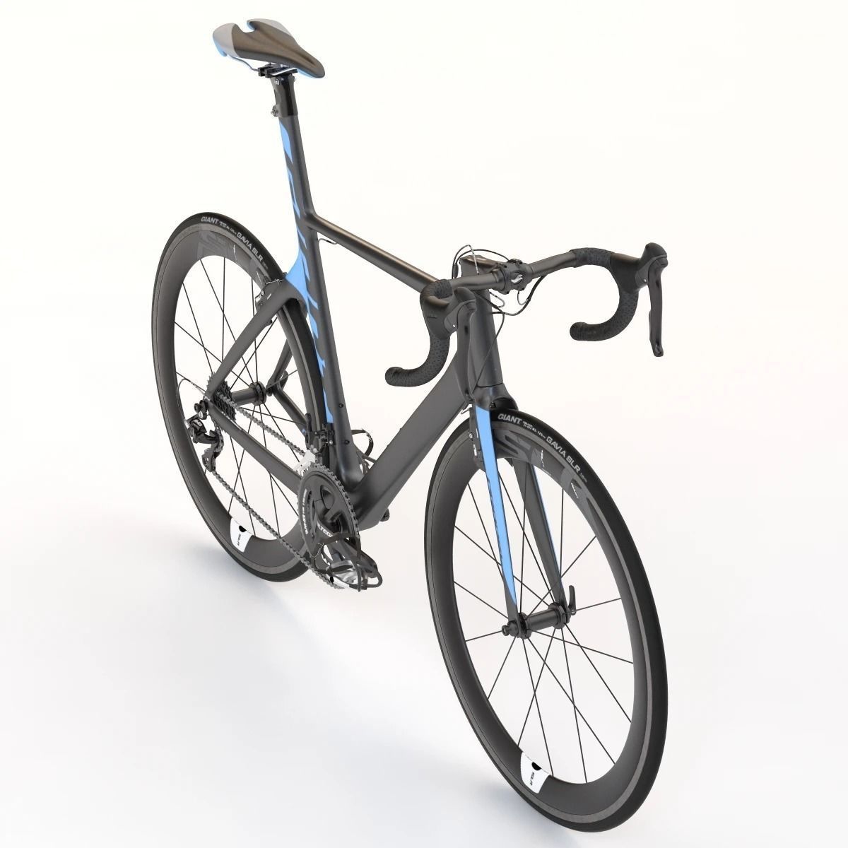 Giant Propel Advanced Sl-2 Blue-Ash Lightweight Sprinter Bicycle 3D model_4