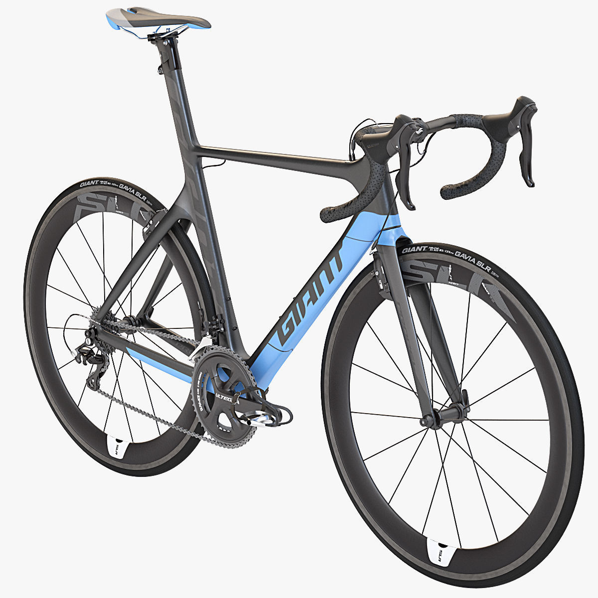 Giant Propel Advanced Sl-2 Black-Blue Sprinter Bicycle 3D model_30