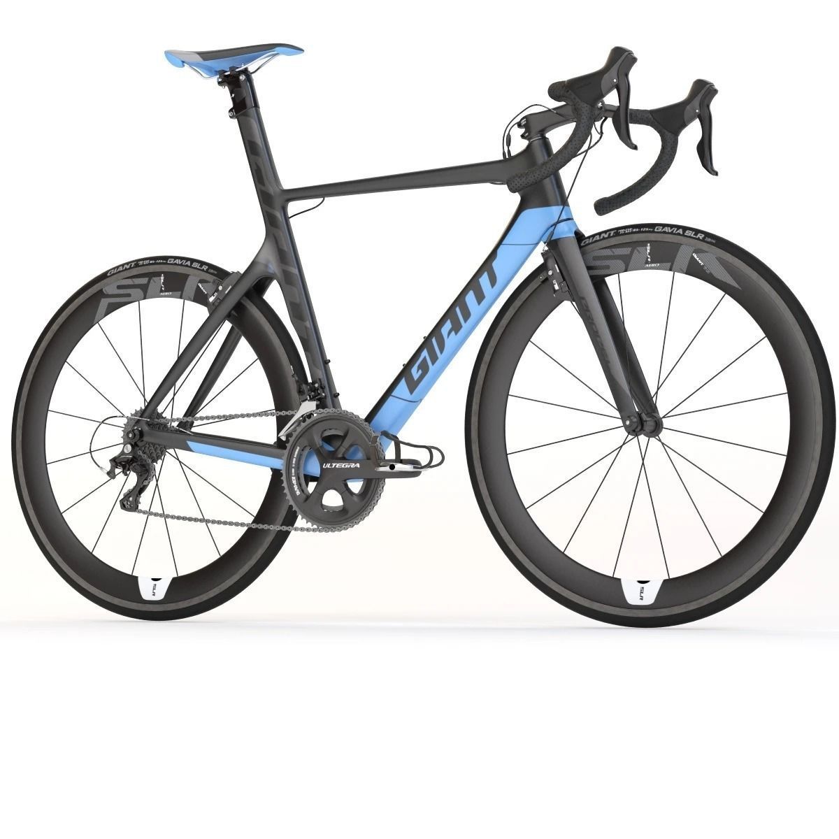 Giant Propel Advanced Sl-2 Black-Blue Sprinter Bicycle 3D model_10