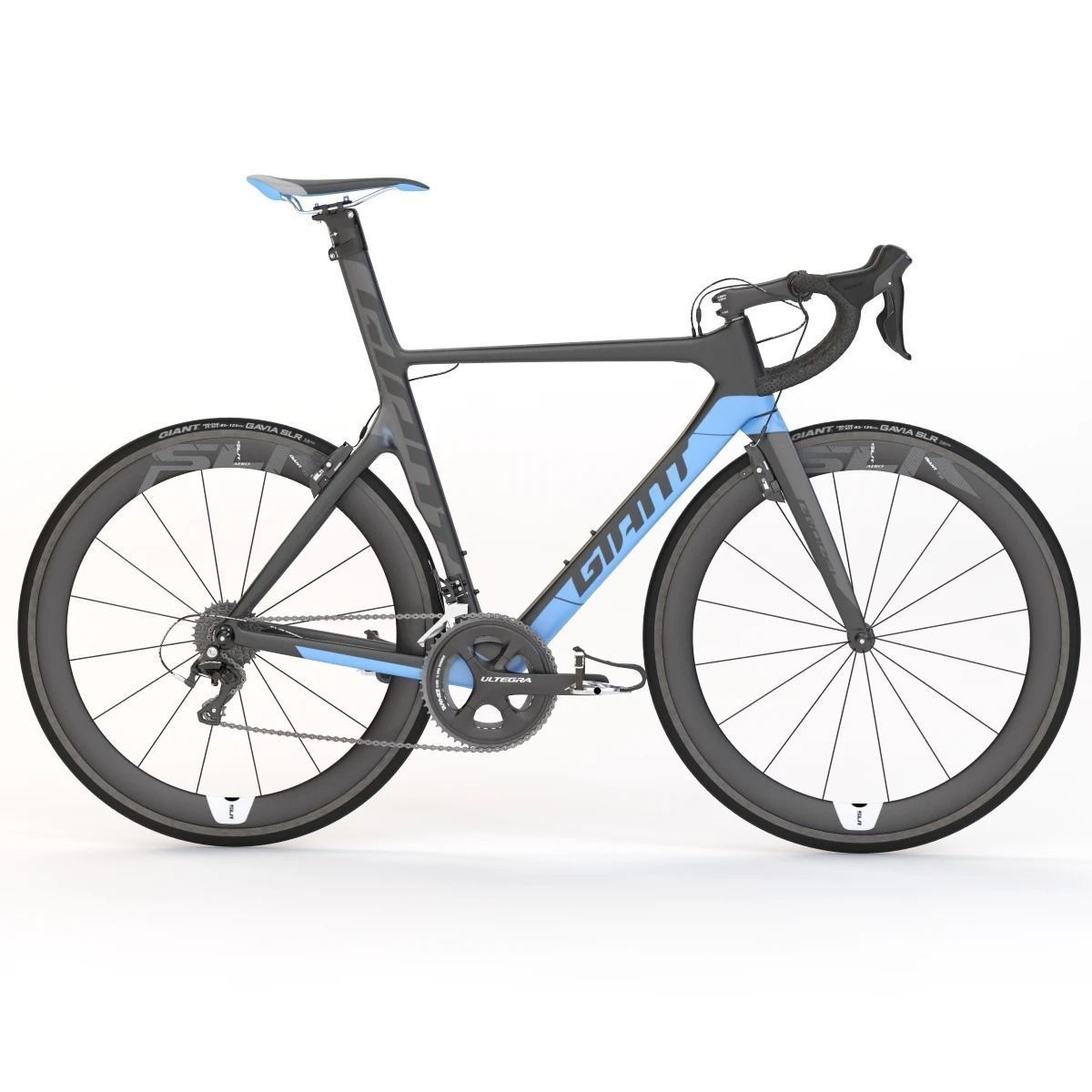 Giant Propel Advanced Sl-2 Black-Blue Sprinter Bicycle 3D model_2