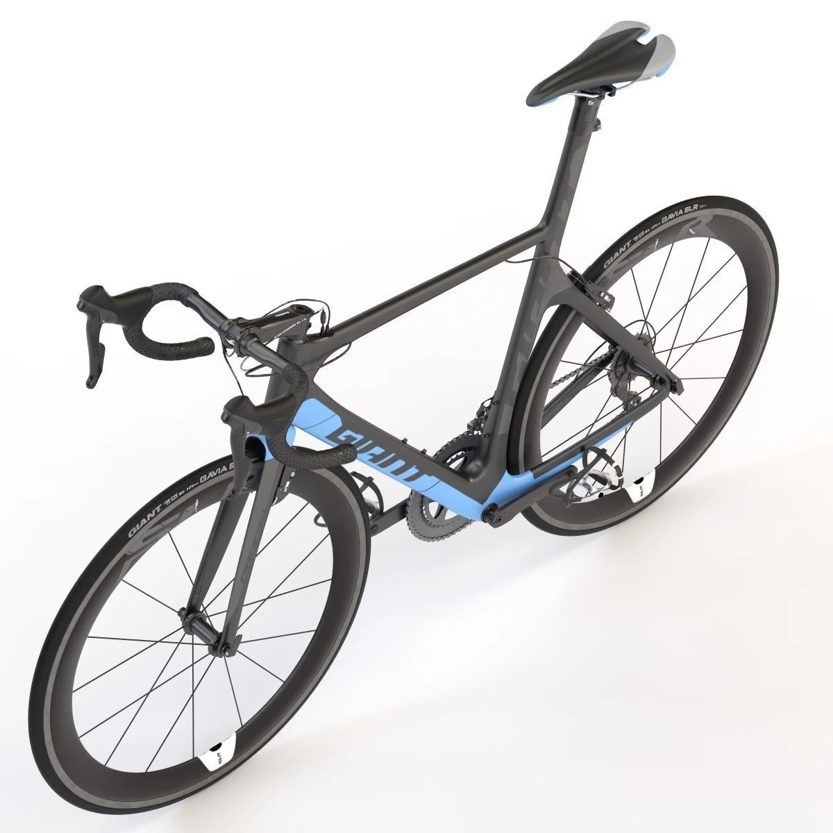Giant Propel Advanced Sl-2 Black-Blue Sprinter Bicycle 3D model_6