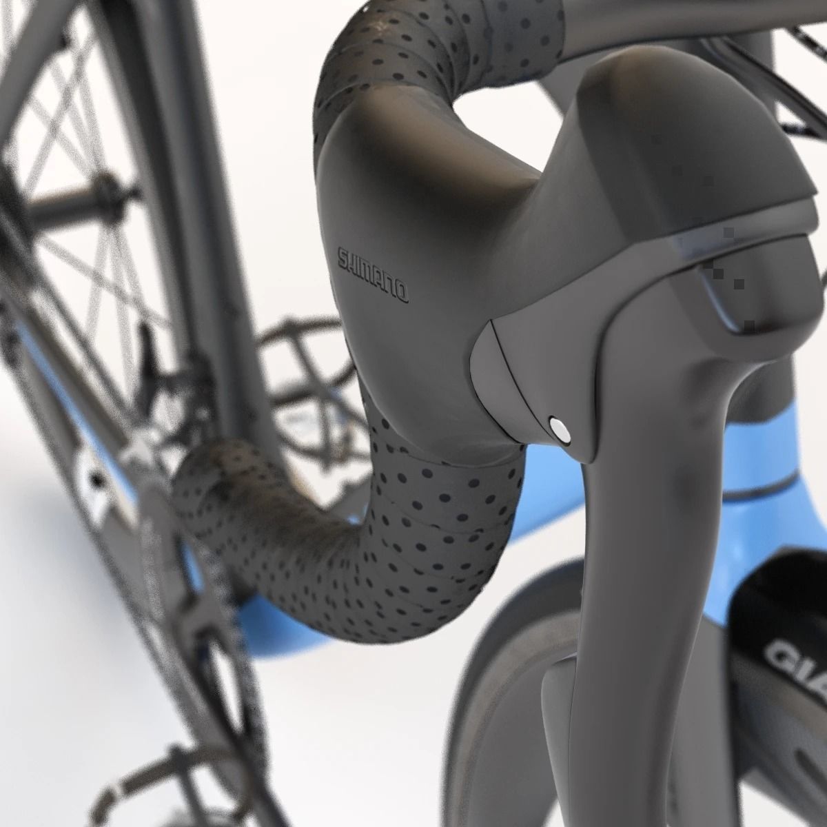 Giant Propel Advanced Sl-2 Black-Blue Sprinter Bicycle 3D model_19