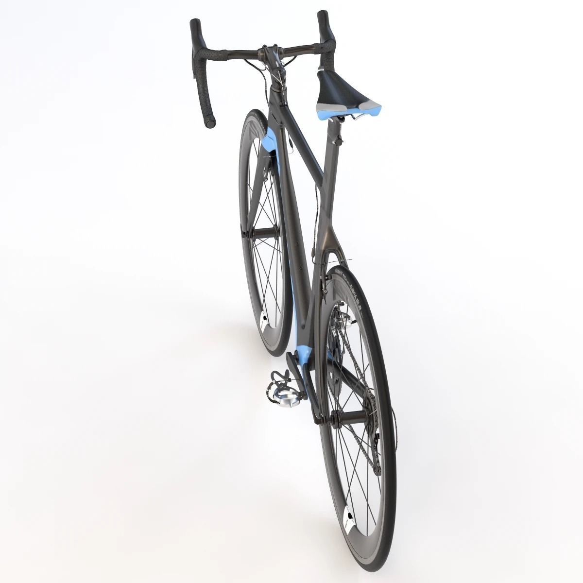 Giant Propel Advanced Sl-2 Black-Blue Sprinter Bicycle 3D model_8