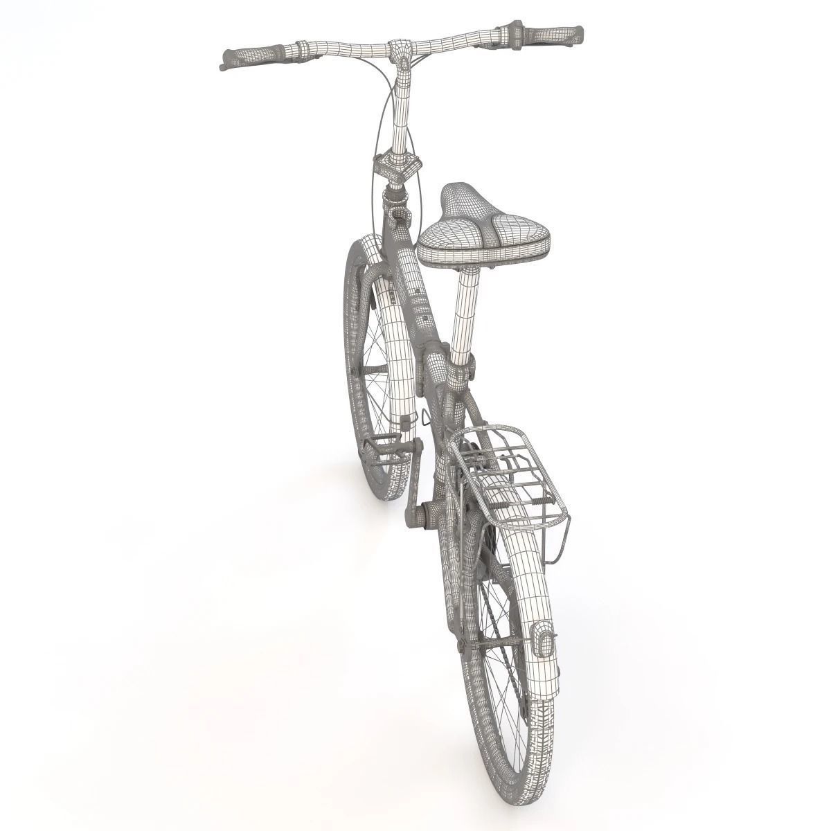 Giant Fd806 Lightweight Red-White Folding Bicycle 3D model_10