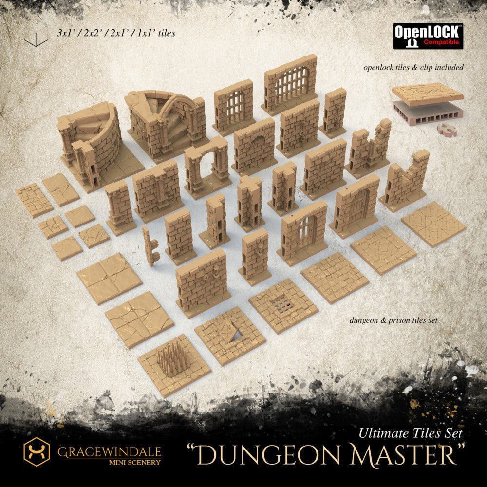Dungeon Master Ultimate Tile Set 3D print model_1