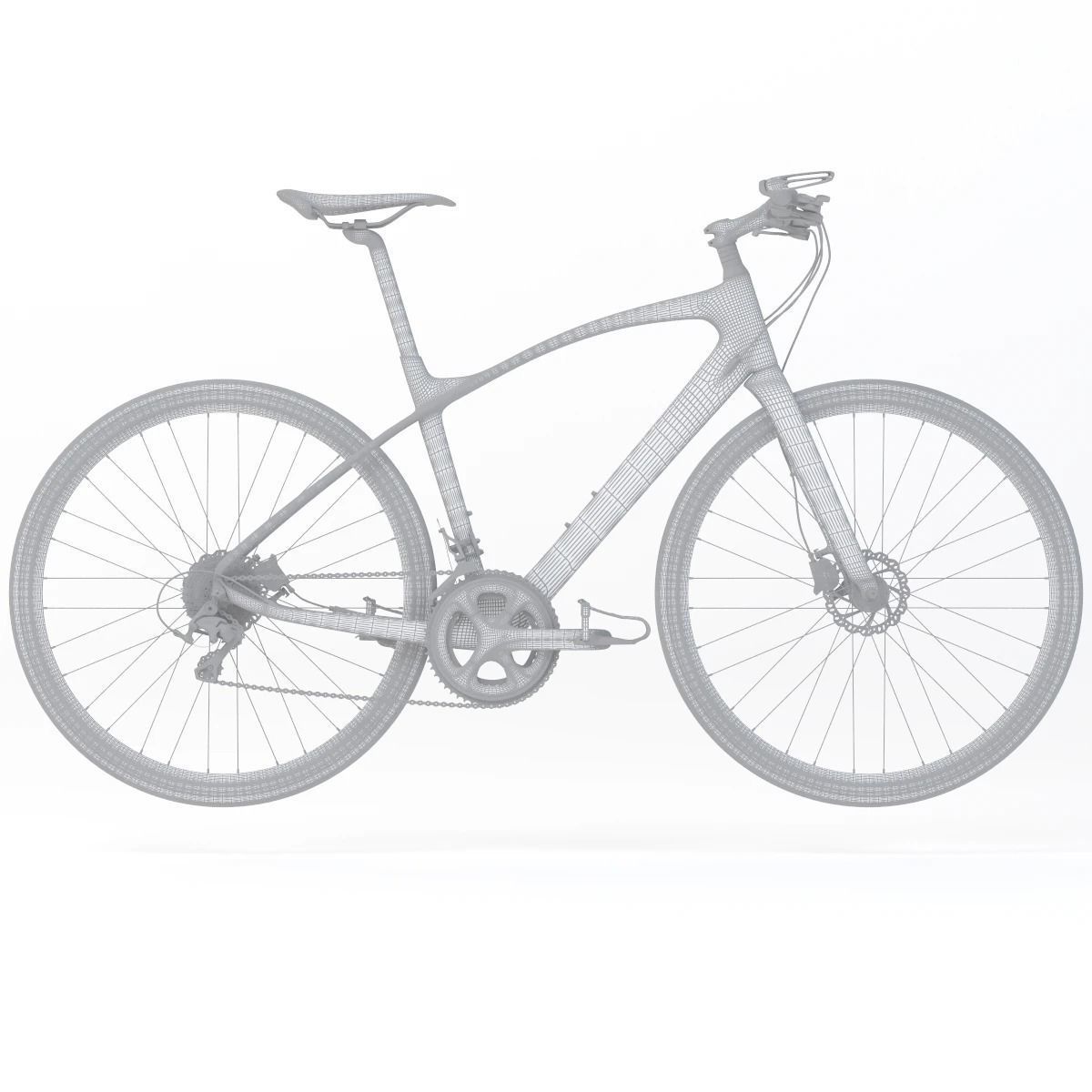 Giant Fastroad Cm1 Black Bicycle 3D model_8